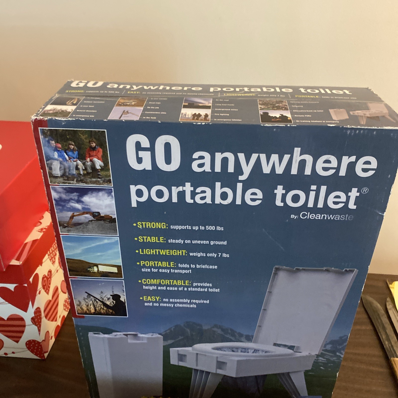 NEW Cleanwaste Go Anywhere Portable Toilet, Includes 3 Kits Plus Extra 12 Pk