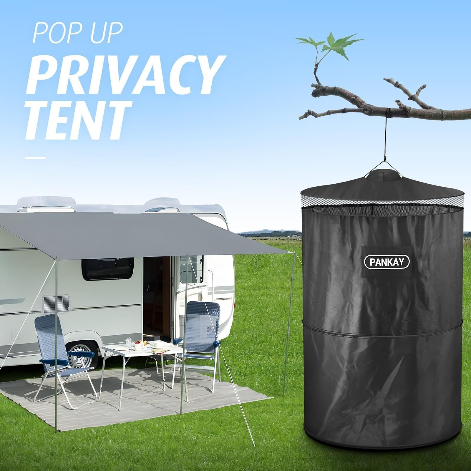 Pankay Portable Outdoor Camping Toilet Tent – Pop Up Privacy Shelter