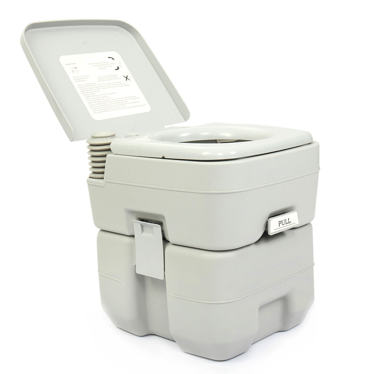 5 Gallon 20L Portable Toilet Outdoor Indoor Flush Porta Potti Travel Camping