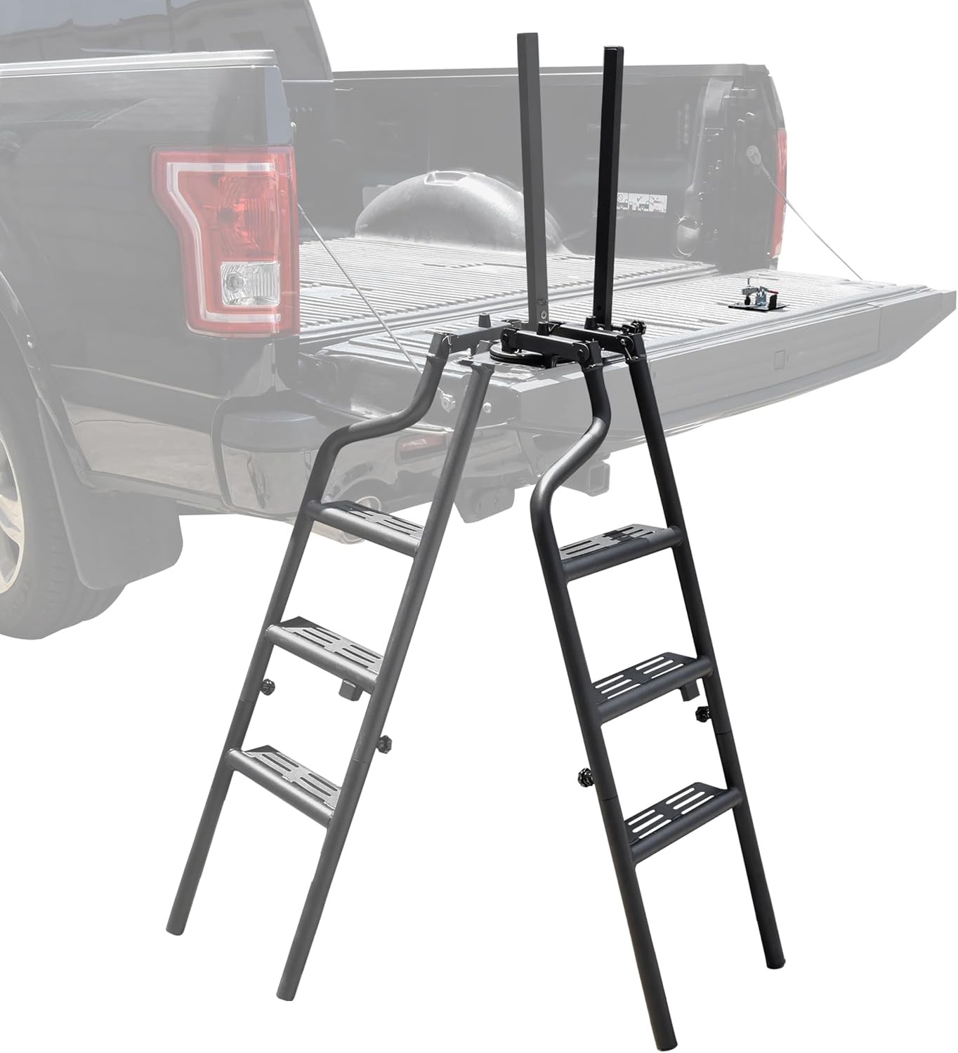 Universal Pickup Truck Tailgate Ladders 45″ Heavy Duty Foldable Rotatable