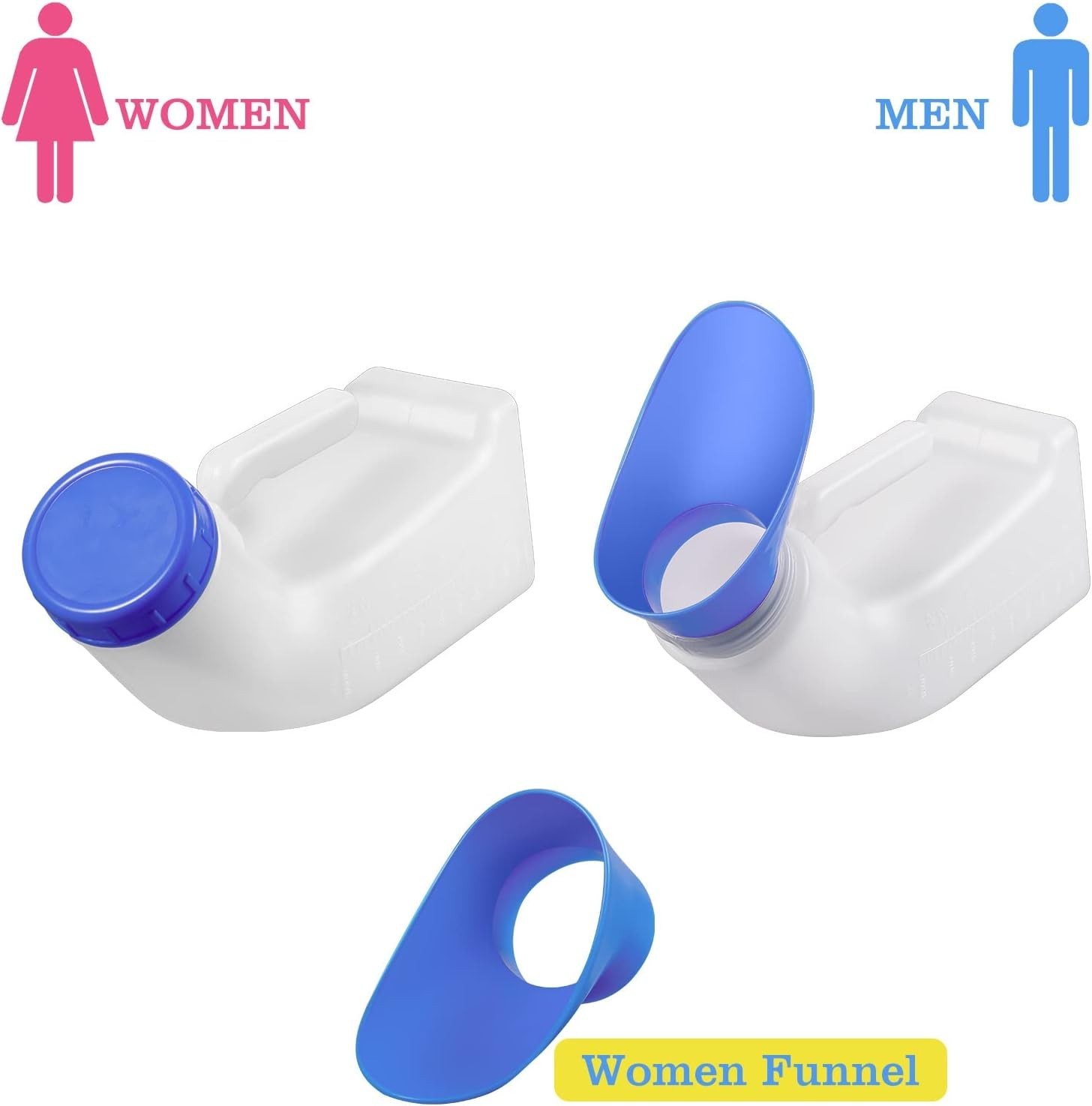 Hygienic Portable Urinal for Camping & Outdoor – Unisex Design, 33.8 oz Capacity