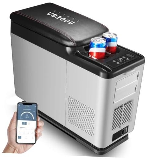 COOLER 12-Volt Refrigerator, 16-Quart(15L) Car Fridge, Portable 16 Quart