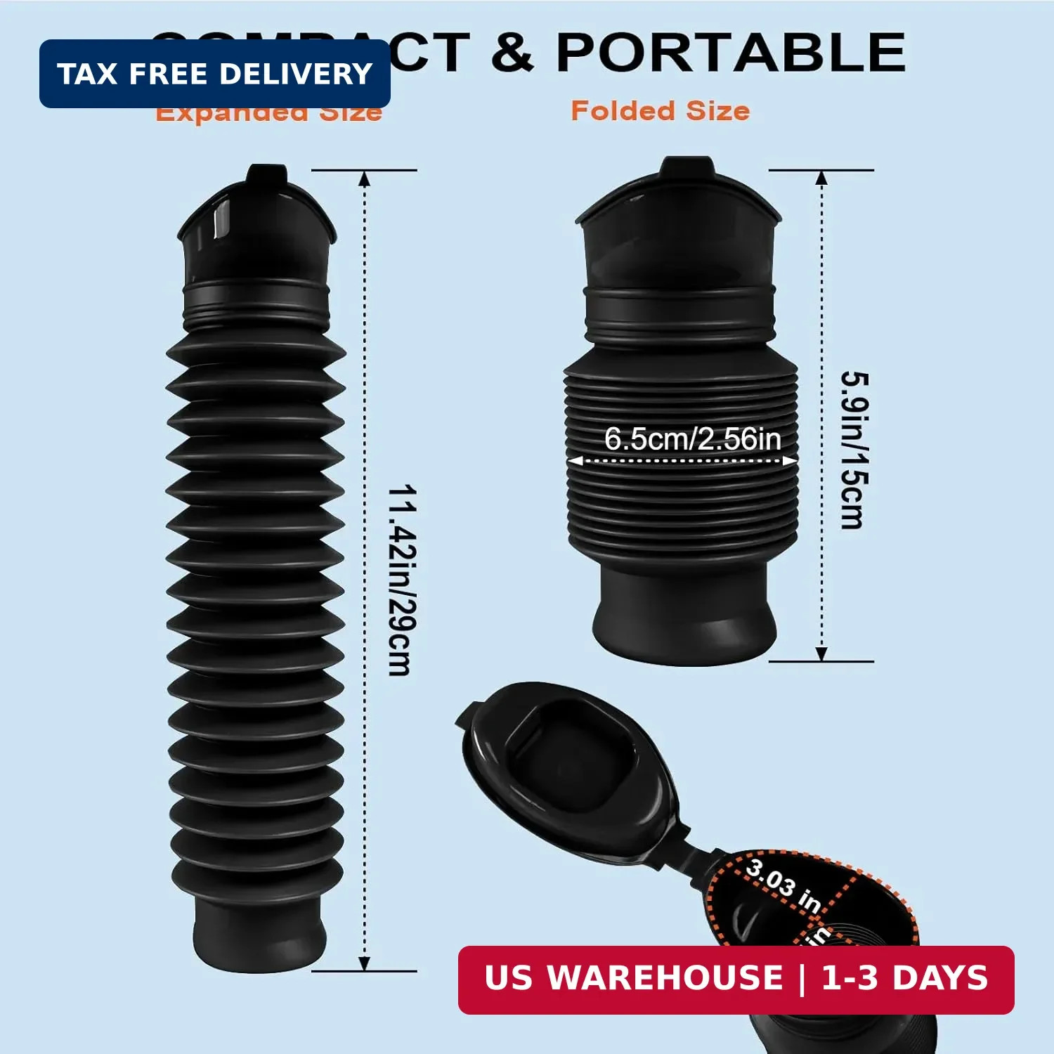 Pee Bottles for Men, Portable Urinal for Men, Collapsible Urine Bottle 750ML, Ca