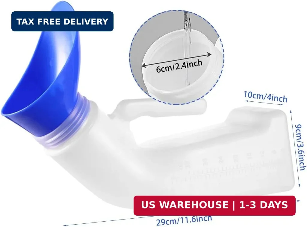Urinals for Men Women Unisex Urinal Bottle Spill Proof Portable Pee Bottles Fema