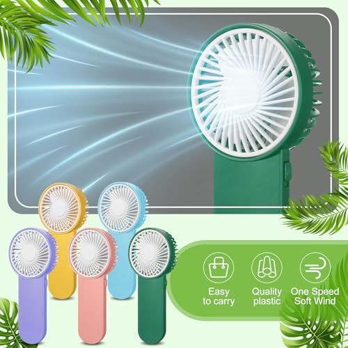 Sumind Pcs Small Personal Portable Fan Mini Handheld Bulk 1 Speed 20 5 Colors