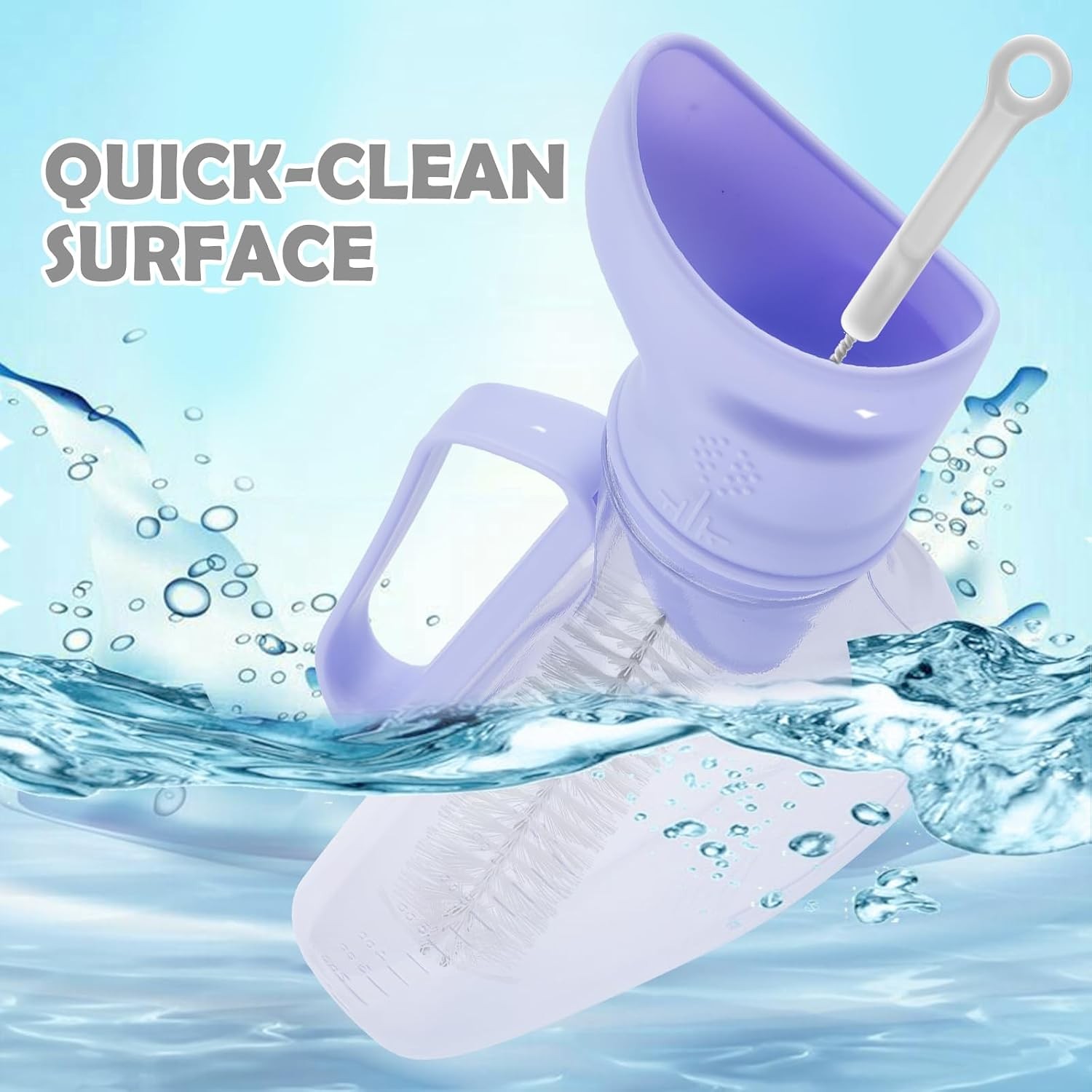 Large Capacity Leakproof Female Urinal Bottle 40oz 1200ml Portable Knitted