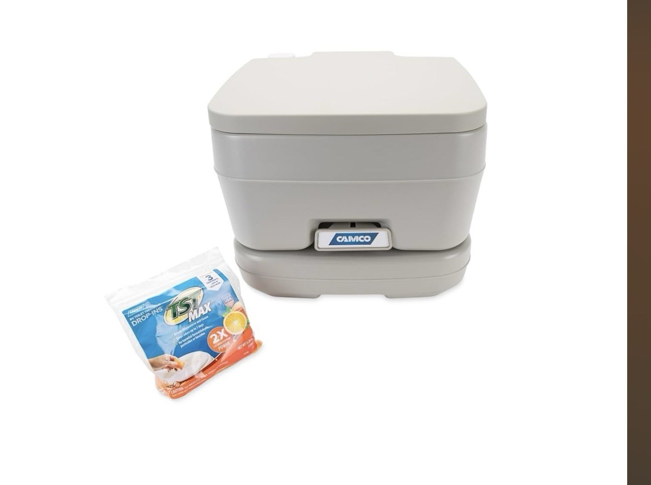 Camco 2.6 Gallon Portable Toilet For Camping Rv Boating And Road Trips