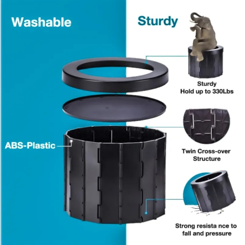 Portable Toilet, Flush Potty, Car Travel Camping Outdoor Hiking For Adult Kid
