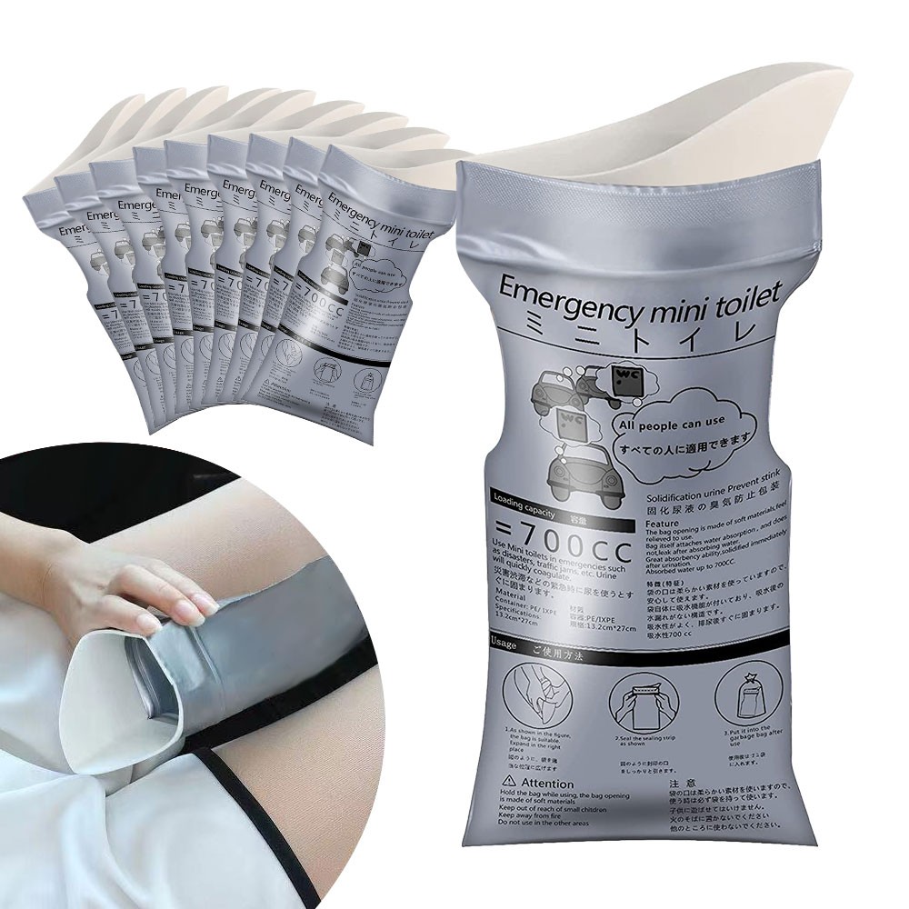 10/20PCS Disposable Urinal Bags Camping Pee Bags Unisex Urine Bag Vomit Bag OY