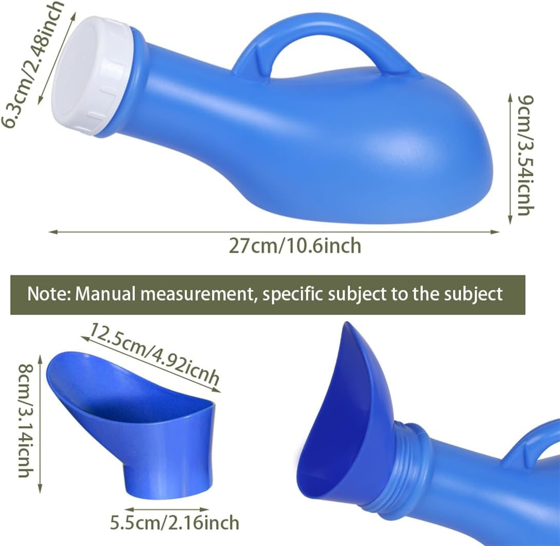 Urinal Bottle Female Urinals Unisex Portable Travel Toilet with Screw Lid