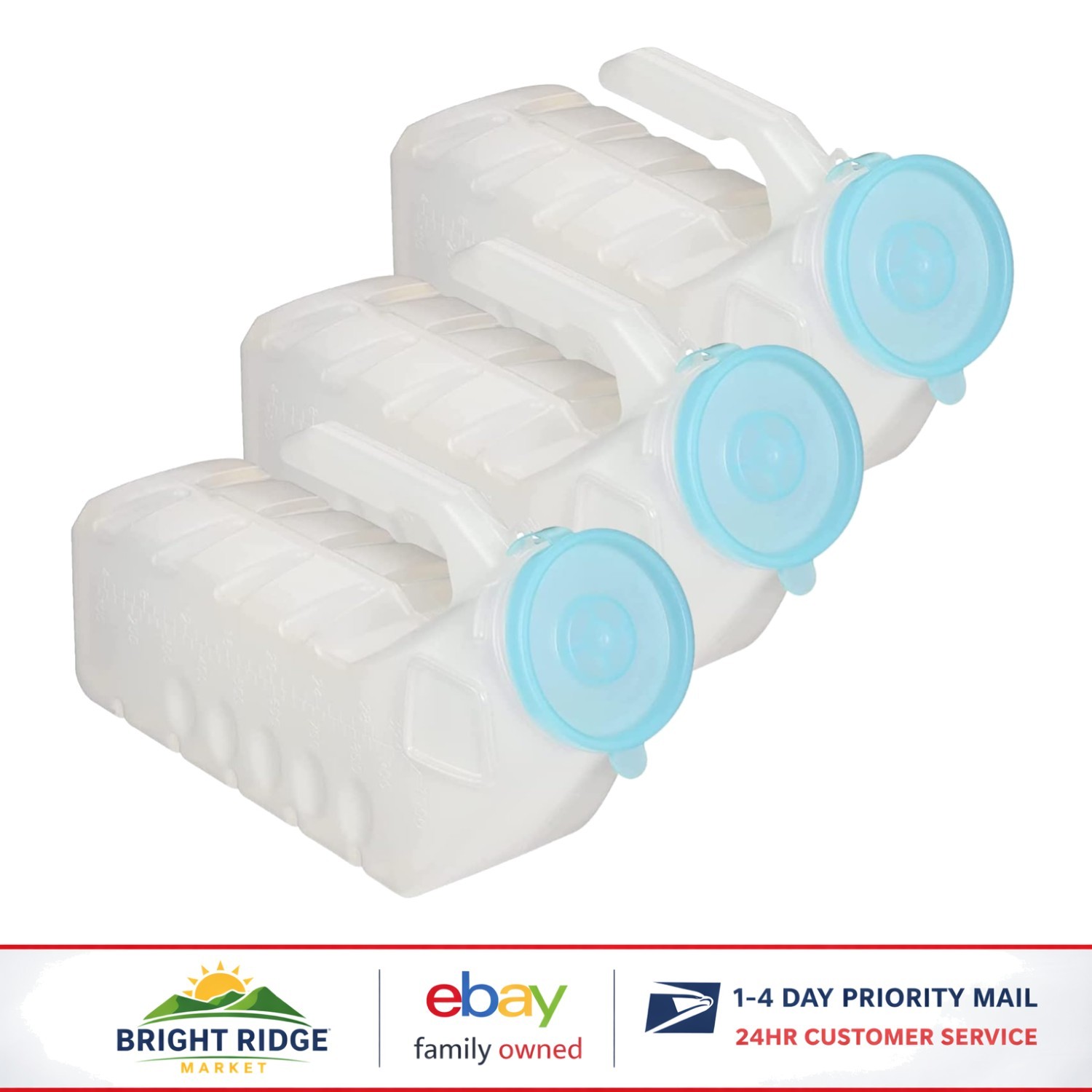 Durable 3-Pack Portable Urinals for Men, Perfect for Travel and Emergencies