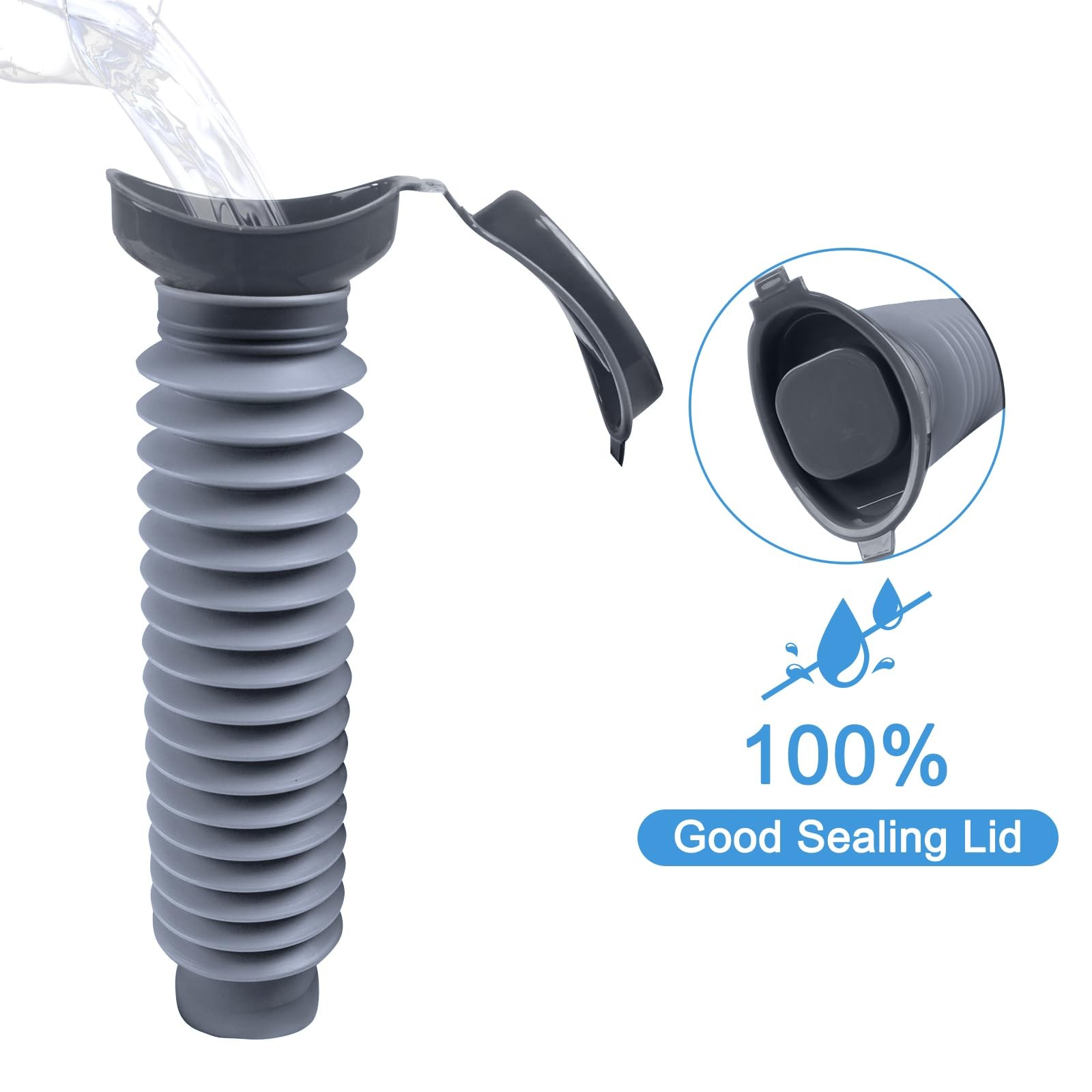 Portable Urinal Men Women Collapsible 750ML Urine Bottle Travel Camping Car