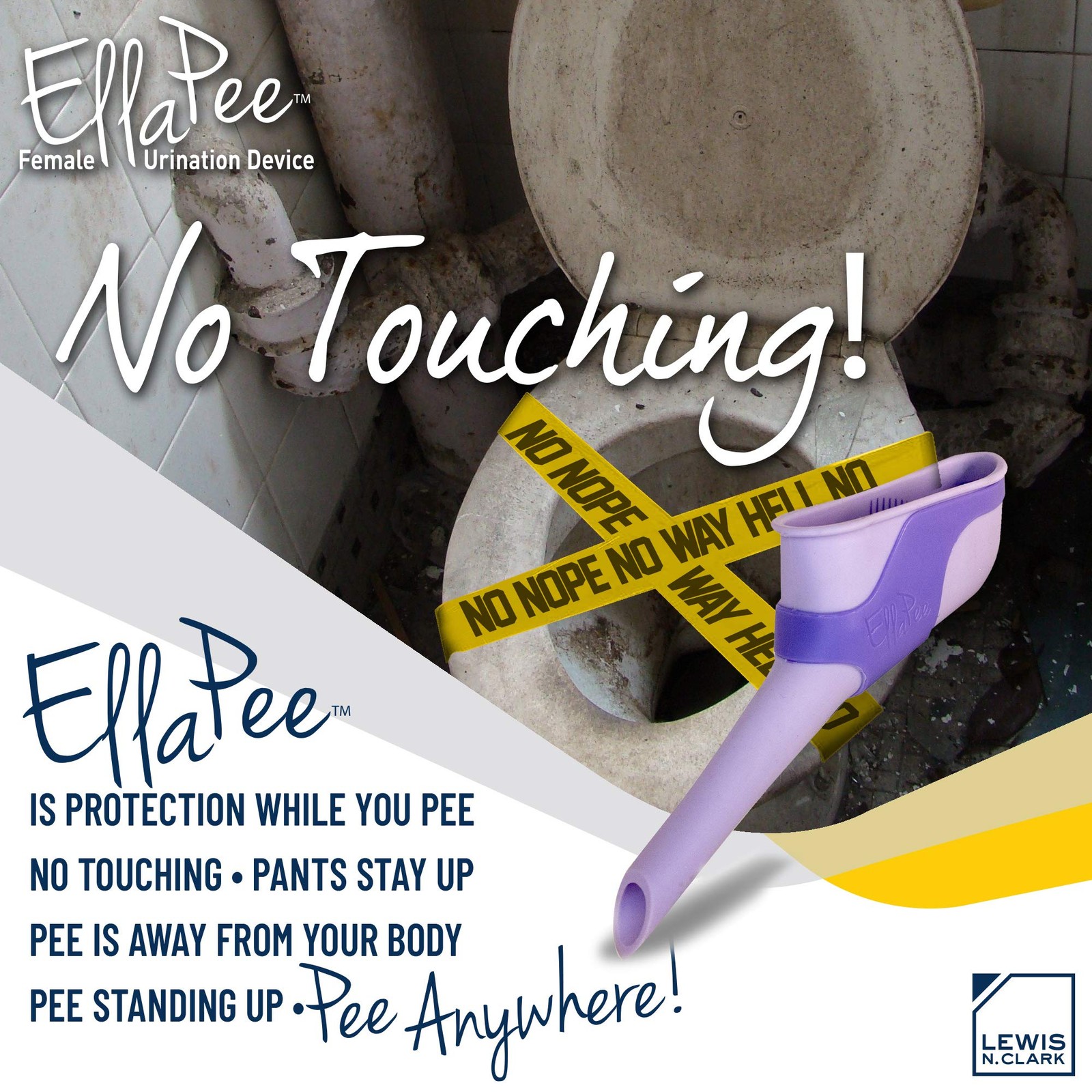 EllaPee Womens Urinal Funnel Female Urination Device for Women, Camping Acces…