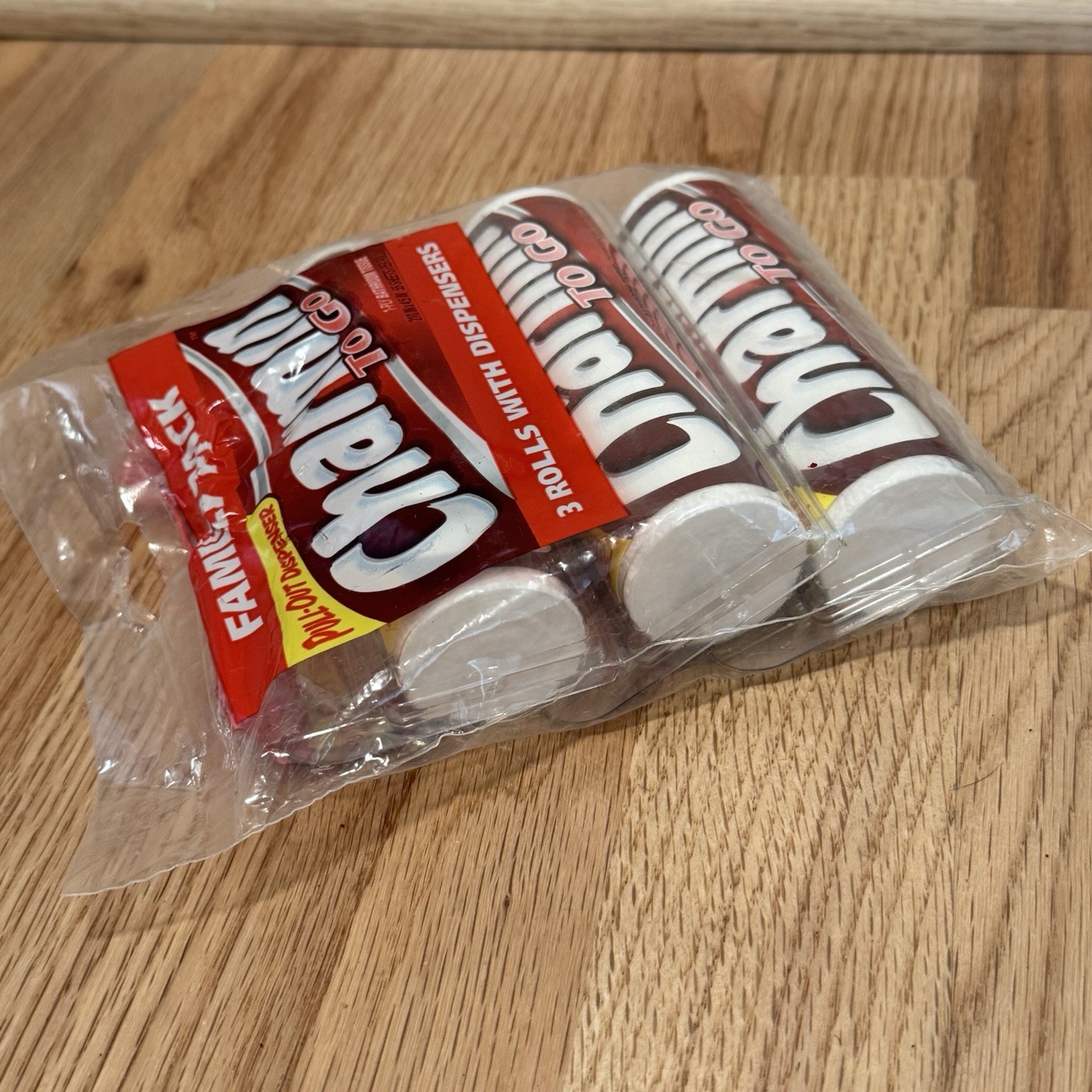 Vintage NOS Pack Of 3 Charmin To Go 55 Sheet Toilet Paper Tissue Travel Roll
