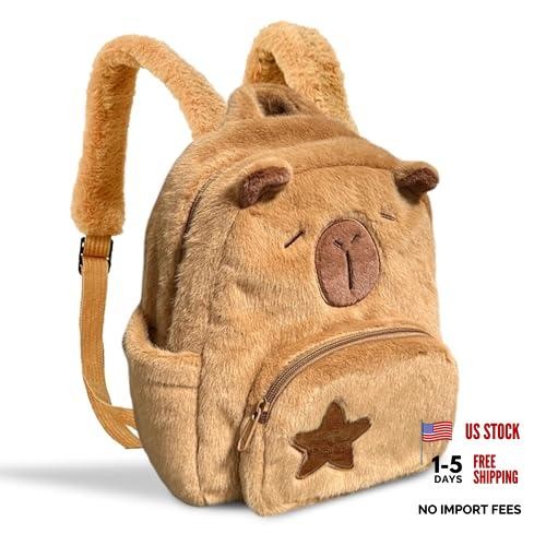 Plush Capybara Backpack – Cute Plush Capybara Backpack – Mochila de Capibara