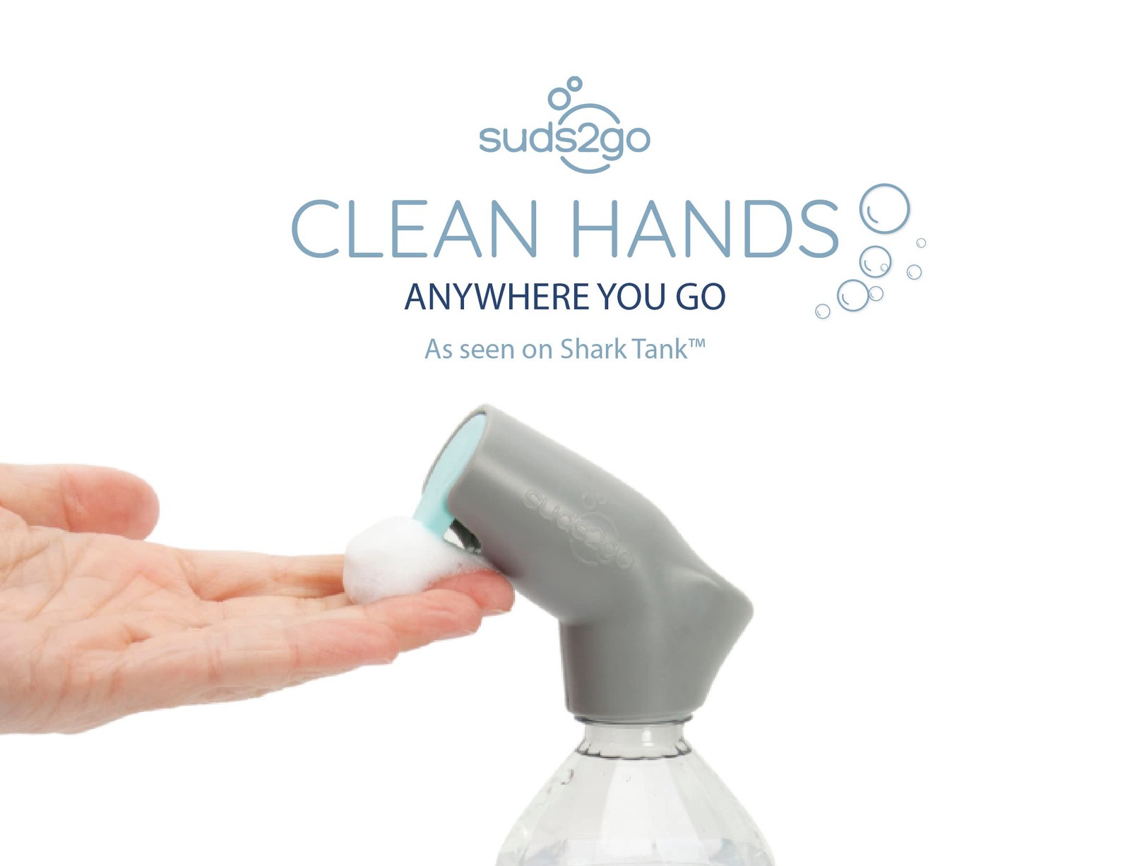 Water Bottle Wash Refillable Caps 2-Pack, Portable Hand Washing Station with …