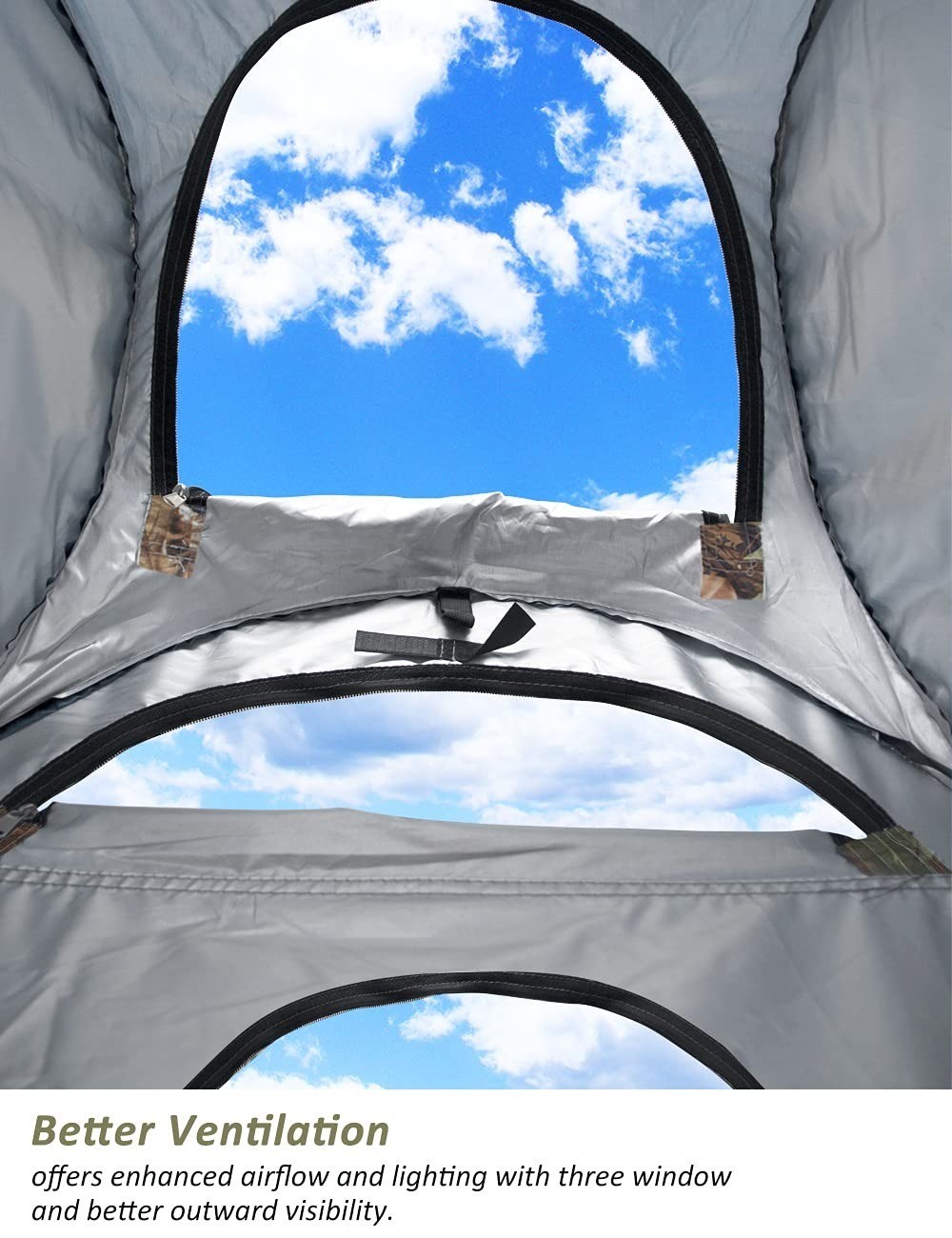 Anngrowy Portable Toilet Shower Tent – Waterproof Pop Up Camping Bathroom