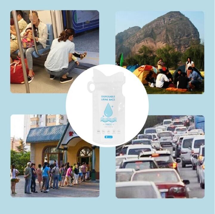 BULK Disposable Urine Vomit Portable Car Emergency Unisex Pee Bag Urinal Toilet