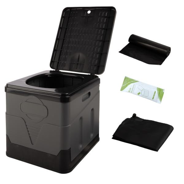 Folding Portable Camping Toilet for Adults – 330lb Capacity Travel Potty