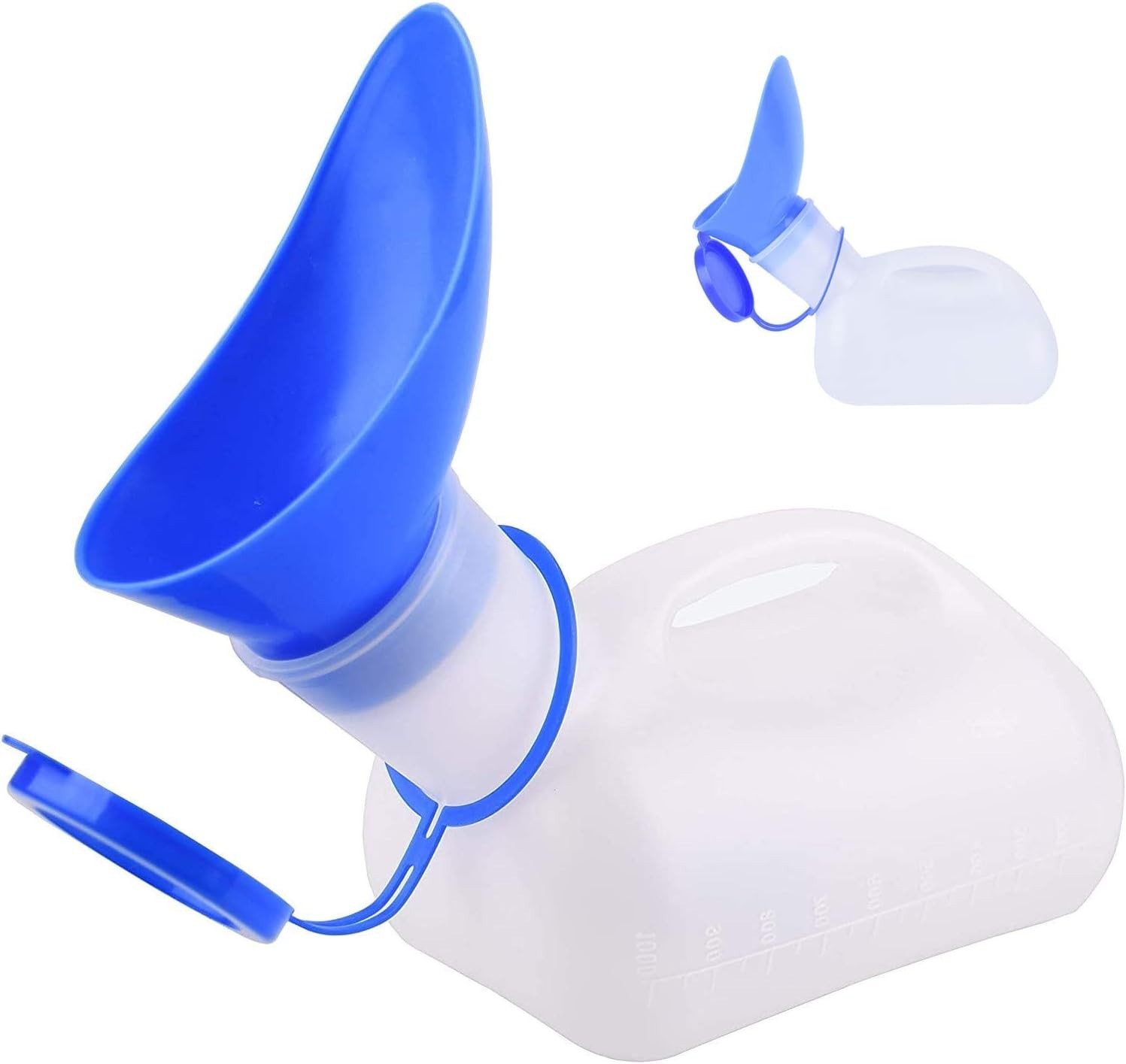 Durable Plastic Urinal Bottle 1000ML – Ideal for Camping, Hiking and Travel