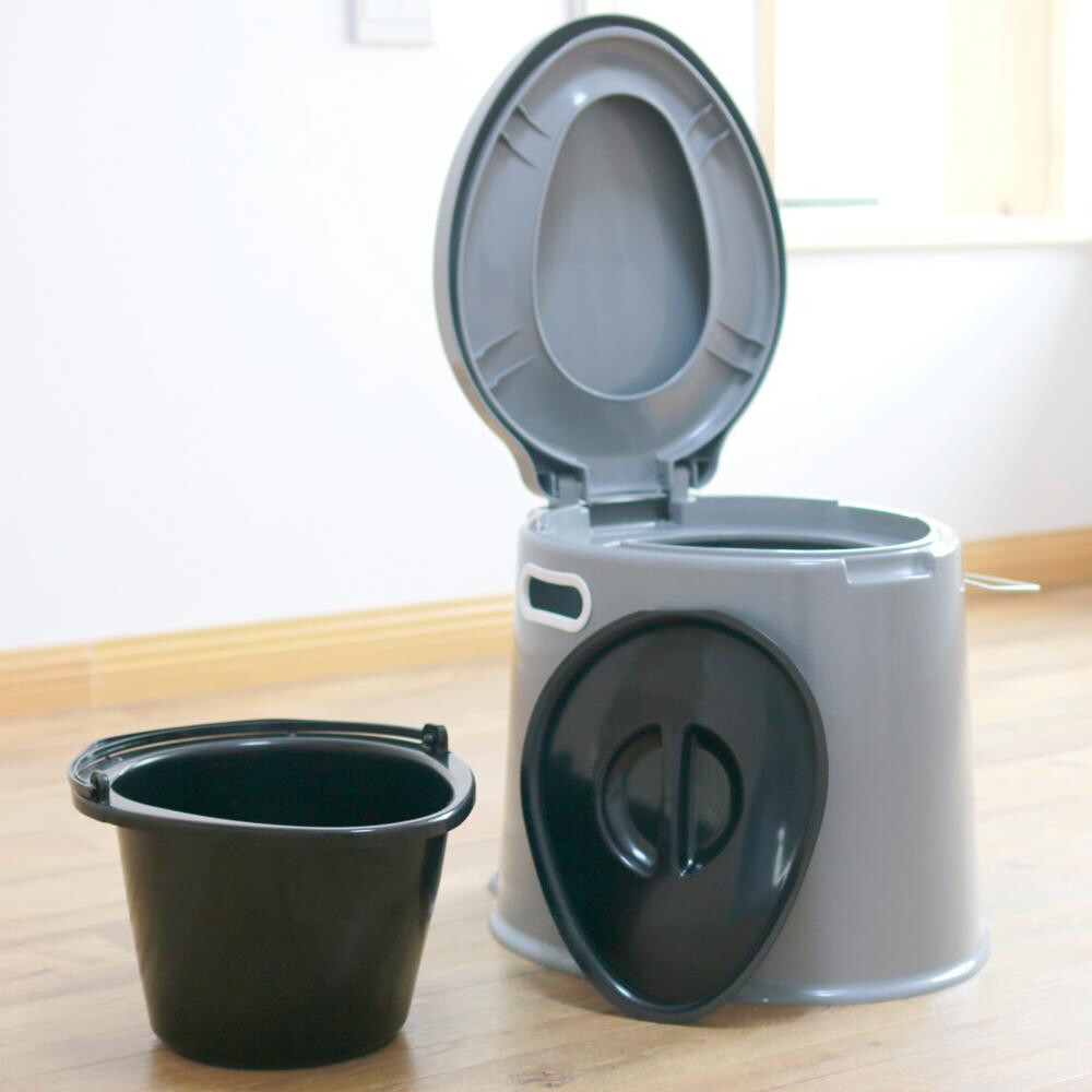 Portable Travel Toilet Camping Hiking Non-Electric Waterless Composting Commode
