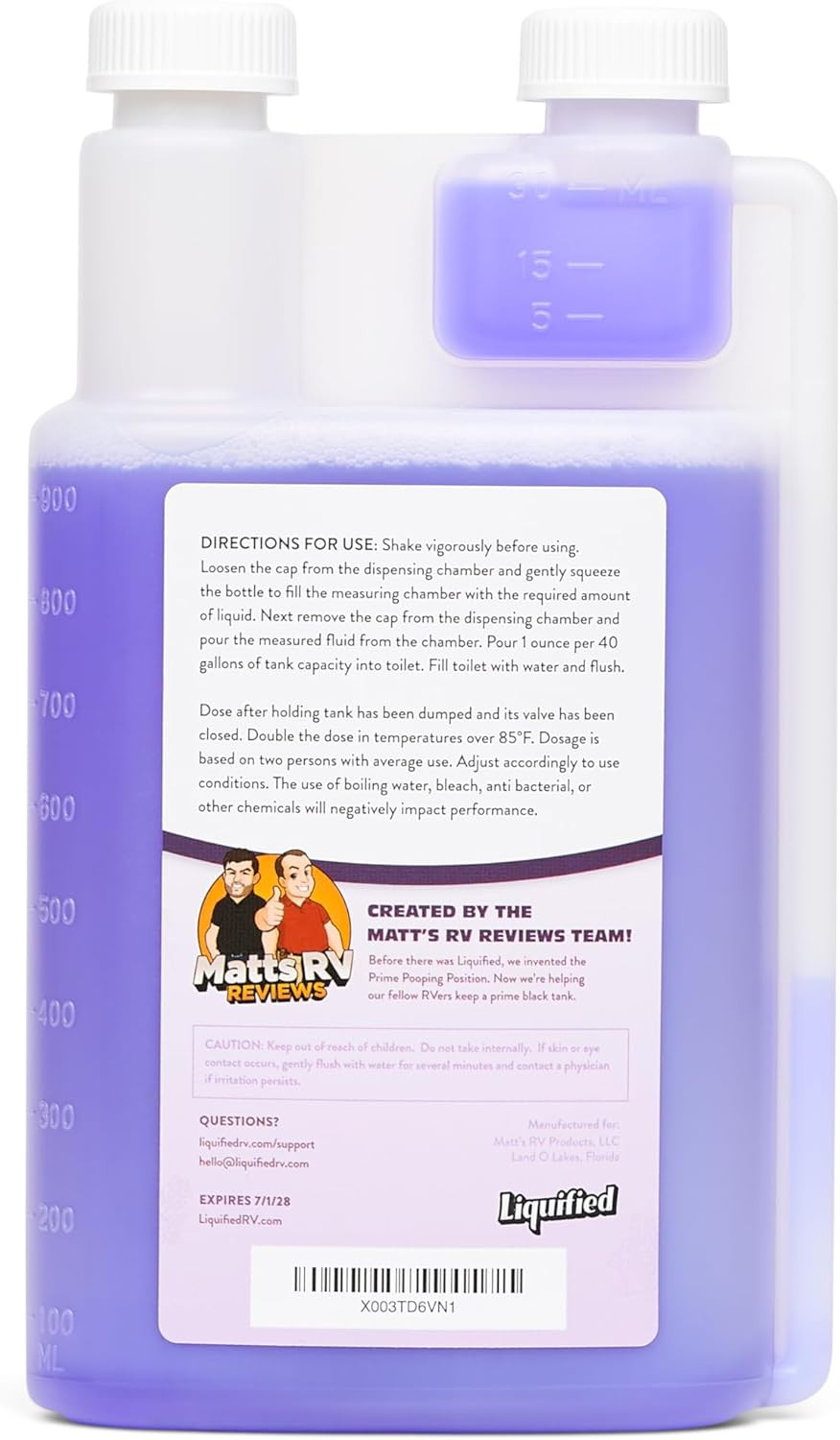 – Black Holding Tank Digester – Odor Eliminator – Lavender Scent – Matts RV Revi