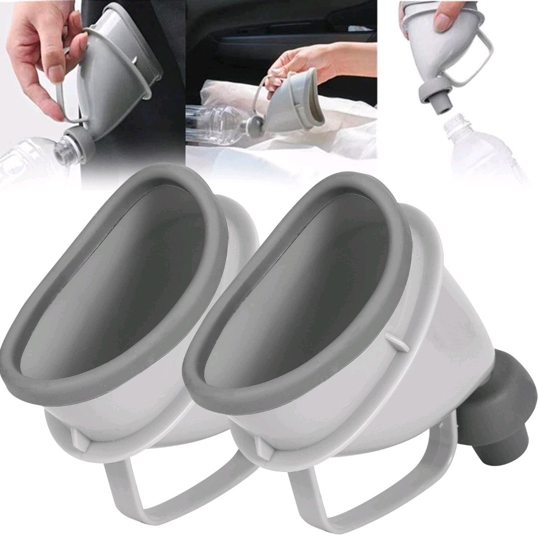 5PACK Portable Potty Pee Funnel Men Women Emergency Urinal Outdoor Toilet Device