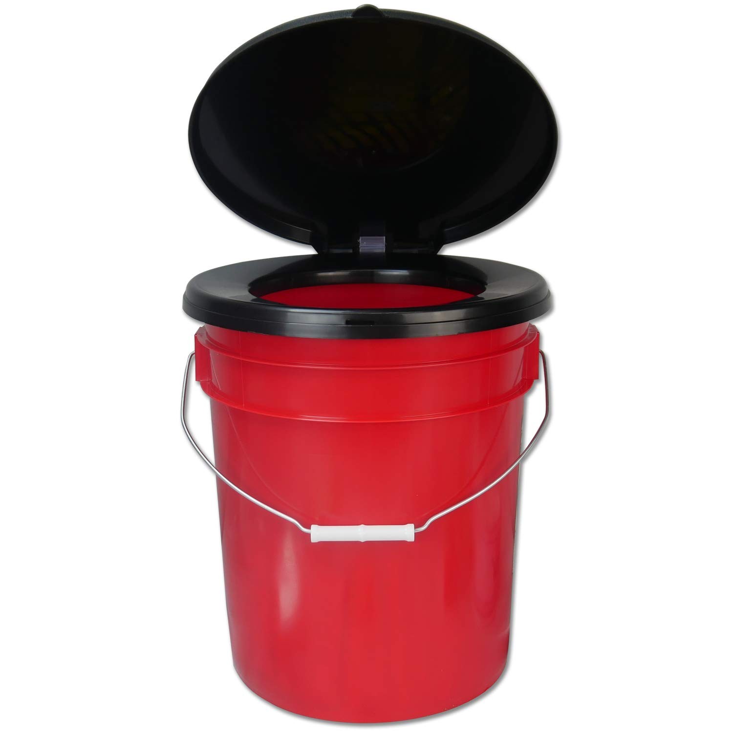 Ready America 71640 Lockdown Toilet Bucket Kit, 1-4 Person Red