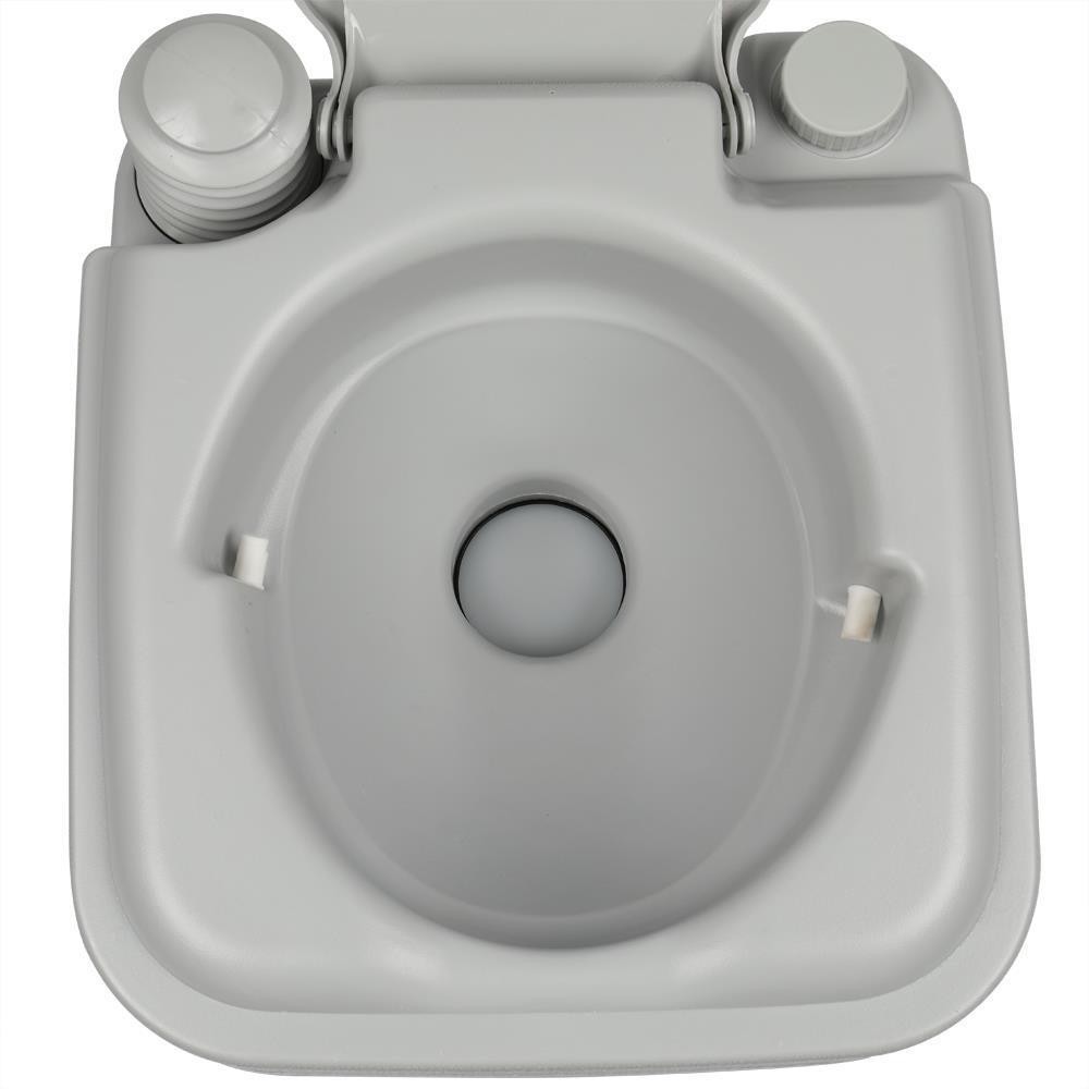 Portable Toilet Flush Travel Camping Commode Potty Outdoor/Indoor 5 Gallon 20 L