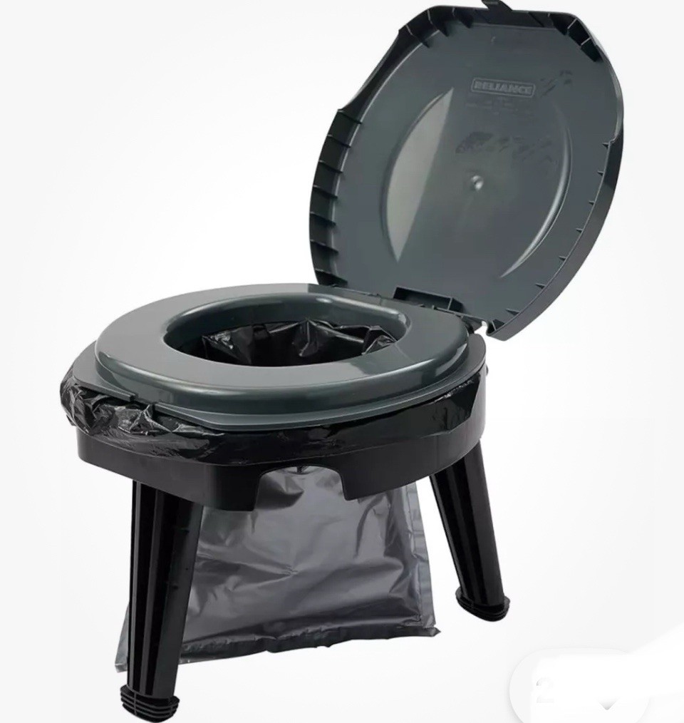 Folding Portable Toilet Fold-To-Go Collapsible Commode Camping Hiking TRAVEL ATL