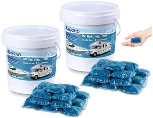 Eazy2hD RV Toilet Treatment Holding Tank Deodorizer for RV Black Tank Chemica…
