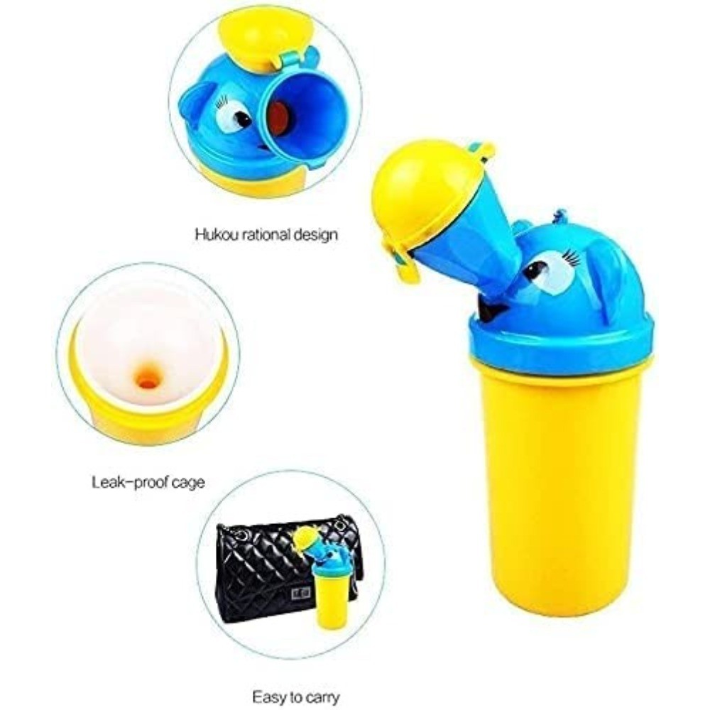 [500ML] Portable Baby Child Kids Travel Potty W/ Clean Brush,Hygienic Leak Proof