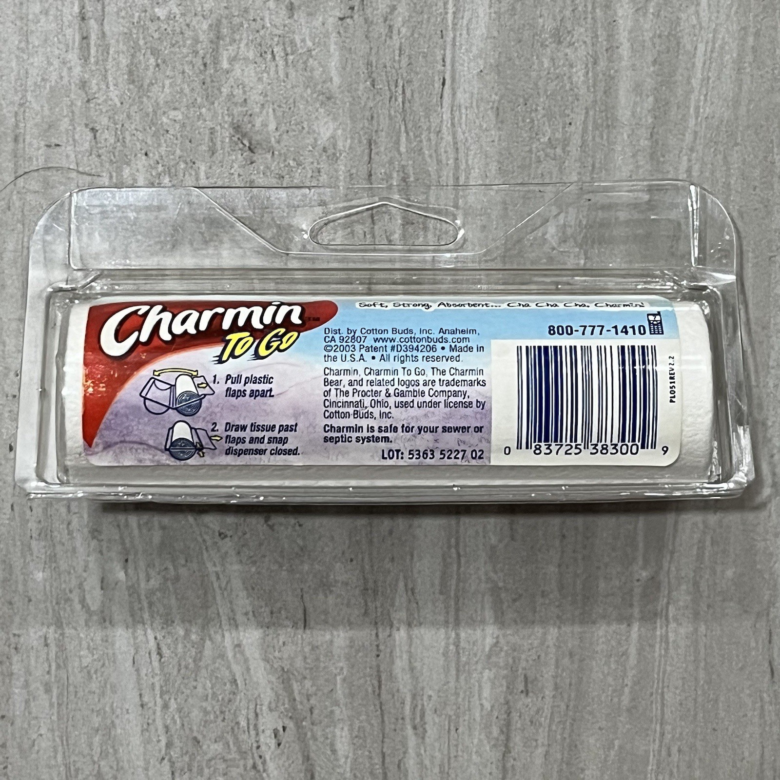 Charmin To Go Toilet Paper Bath Tissue 55 Sheets 2003 Y2K Travel Lot Of 3 1 Ply