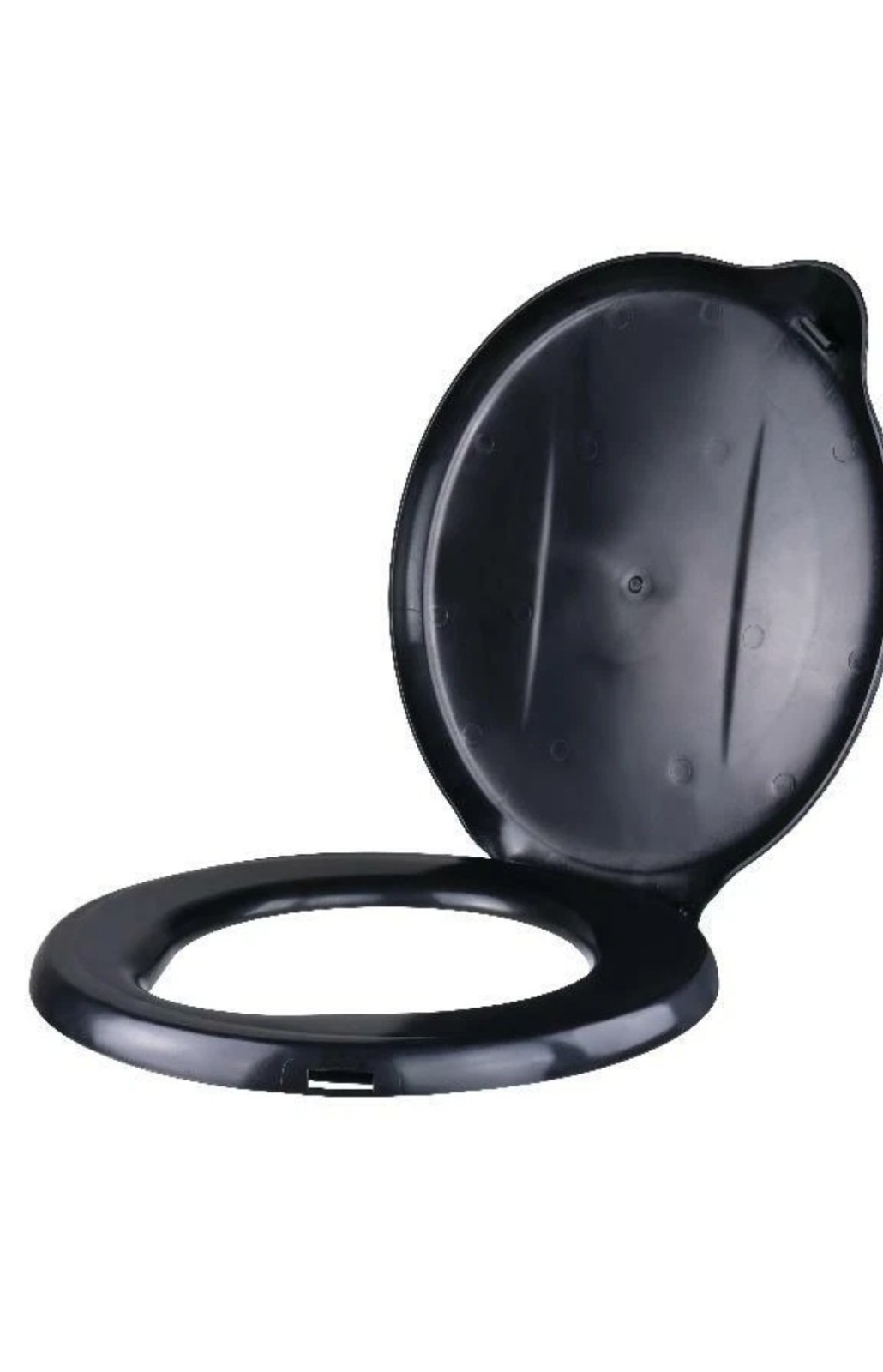 Portable Black Ozark Trail Bucket Toilet Seat Cover Camping Outdoor Travel New