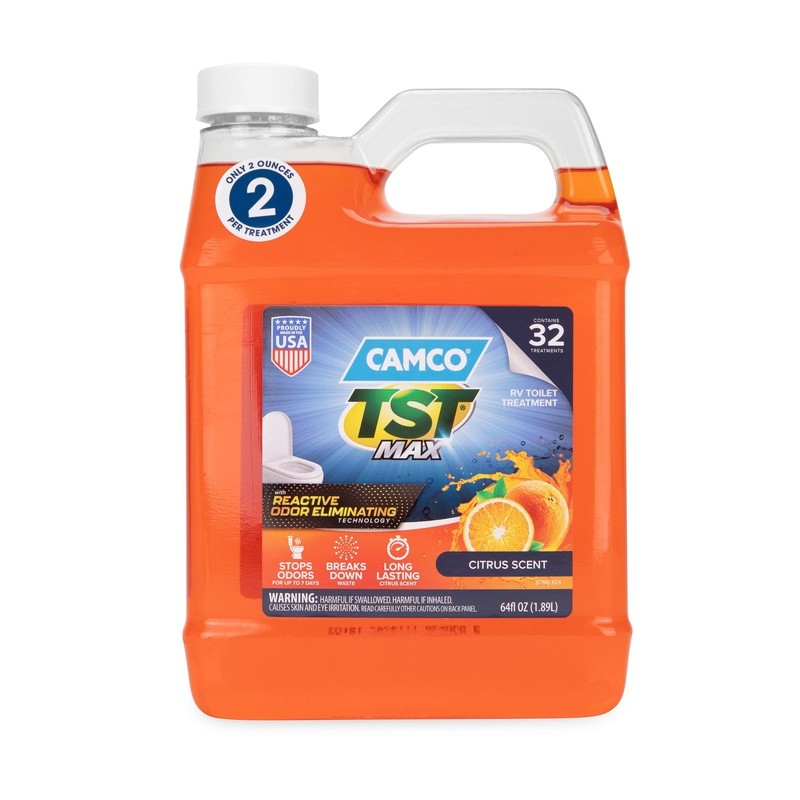 2 Pack RV Toilet Treatment Liquid Citrus Odor Eliminator Septic Safe 64oz New