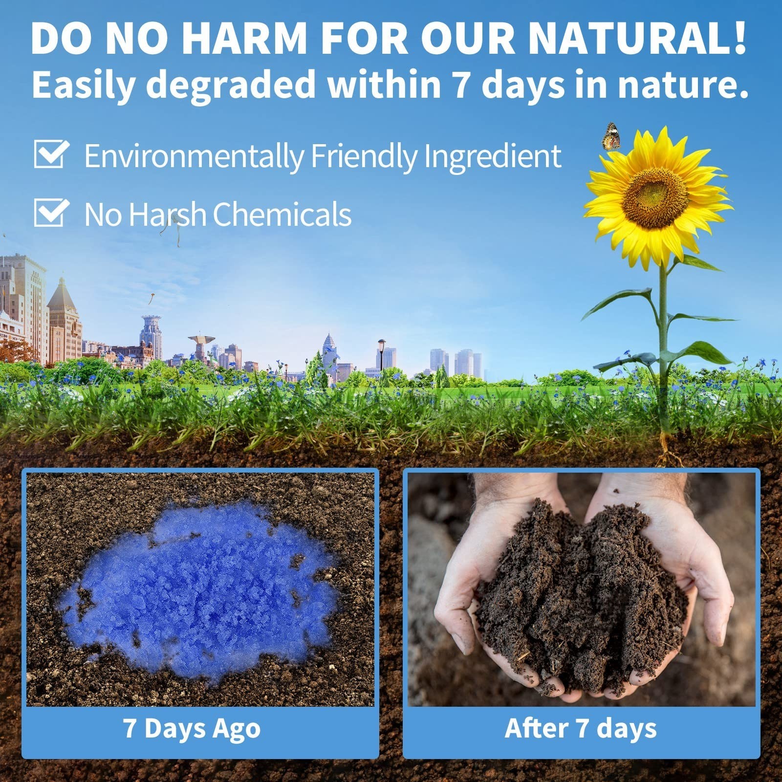 Absorbent Gel Powder for Portable Toilets – Ideal for Camping, Hiking & Outdoor