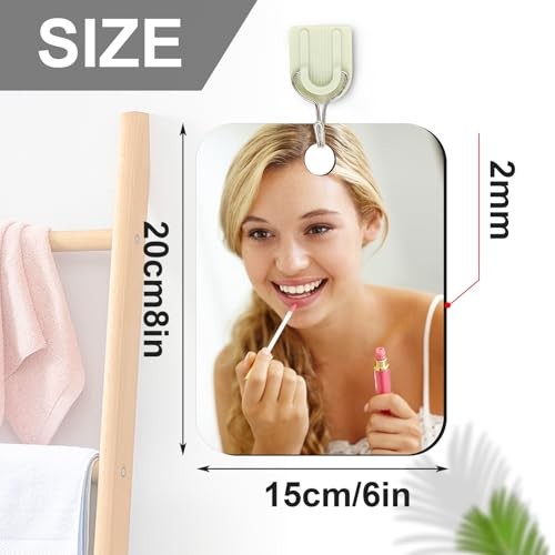 Pack Medium Mirror for Shaving (6 × 8 inch) Fogless 6 x 8 Inches 2