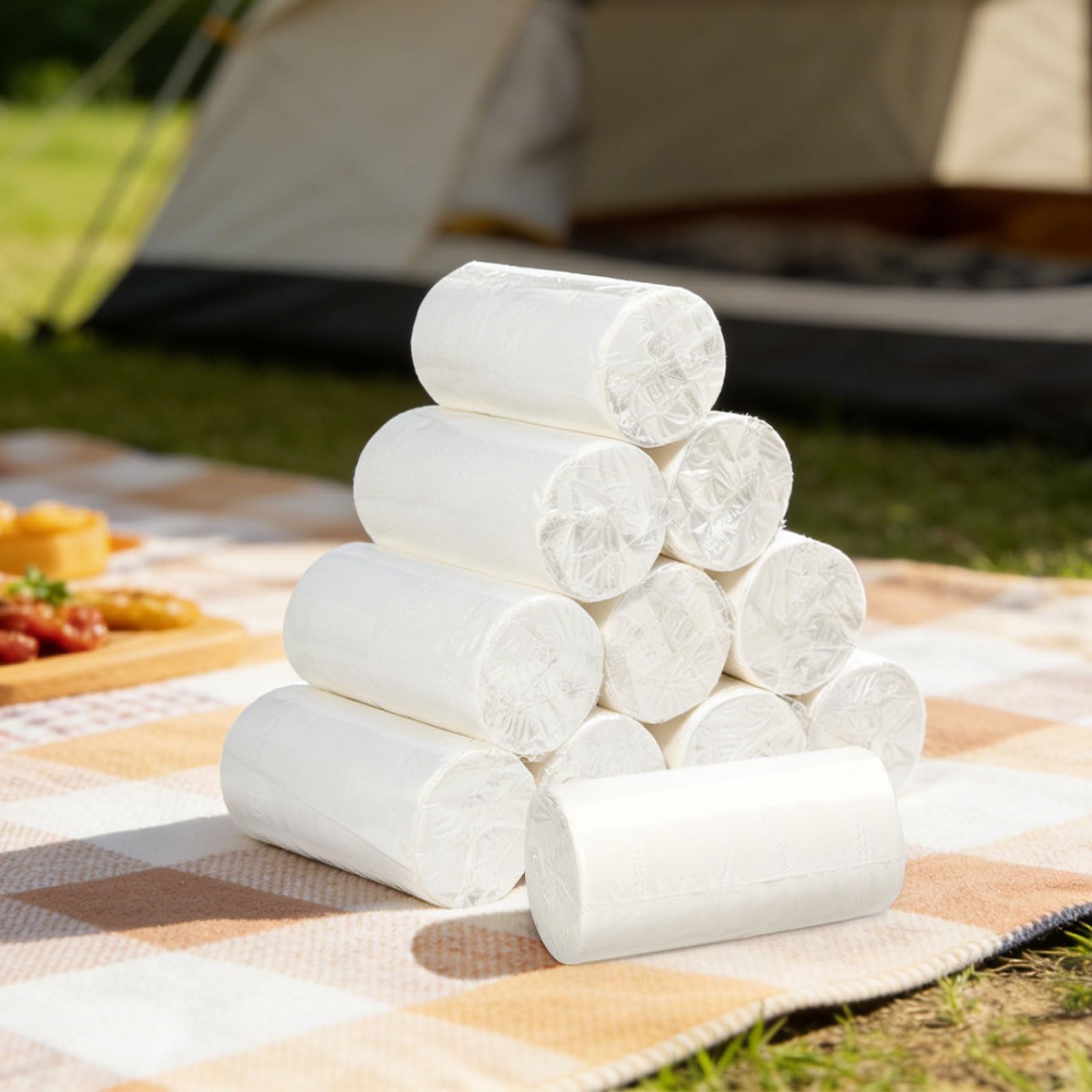 25-Pack Travel Bulk, Individually Wrapped RV , Compact Coreless Rolls, Septic…