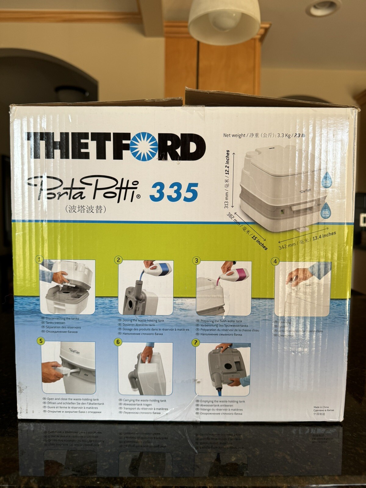 THETFORD Porta Potty 335 *** OPEN BOX NEVER USED ***