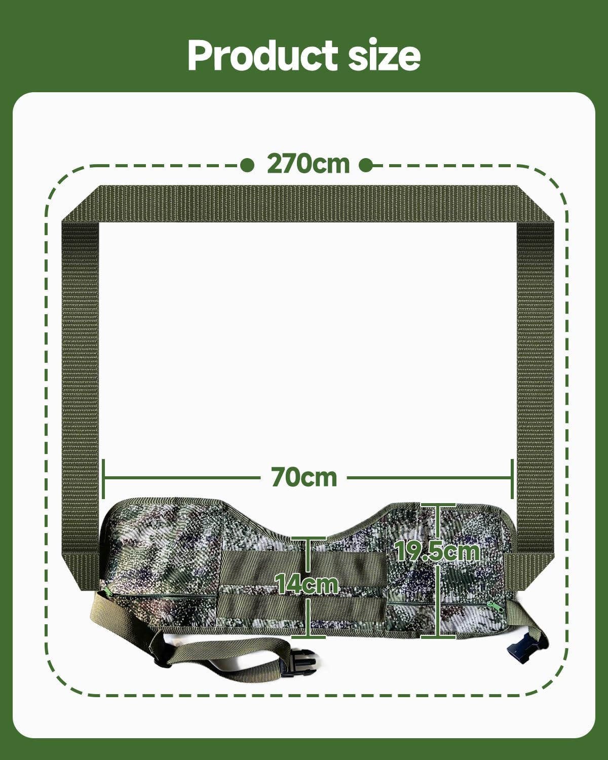 Krapp Strap with Storage Bag,Crap Strap for Pooping in The Woods Portable Outdoo
