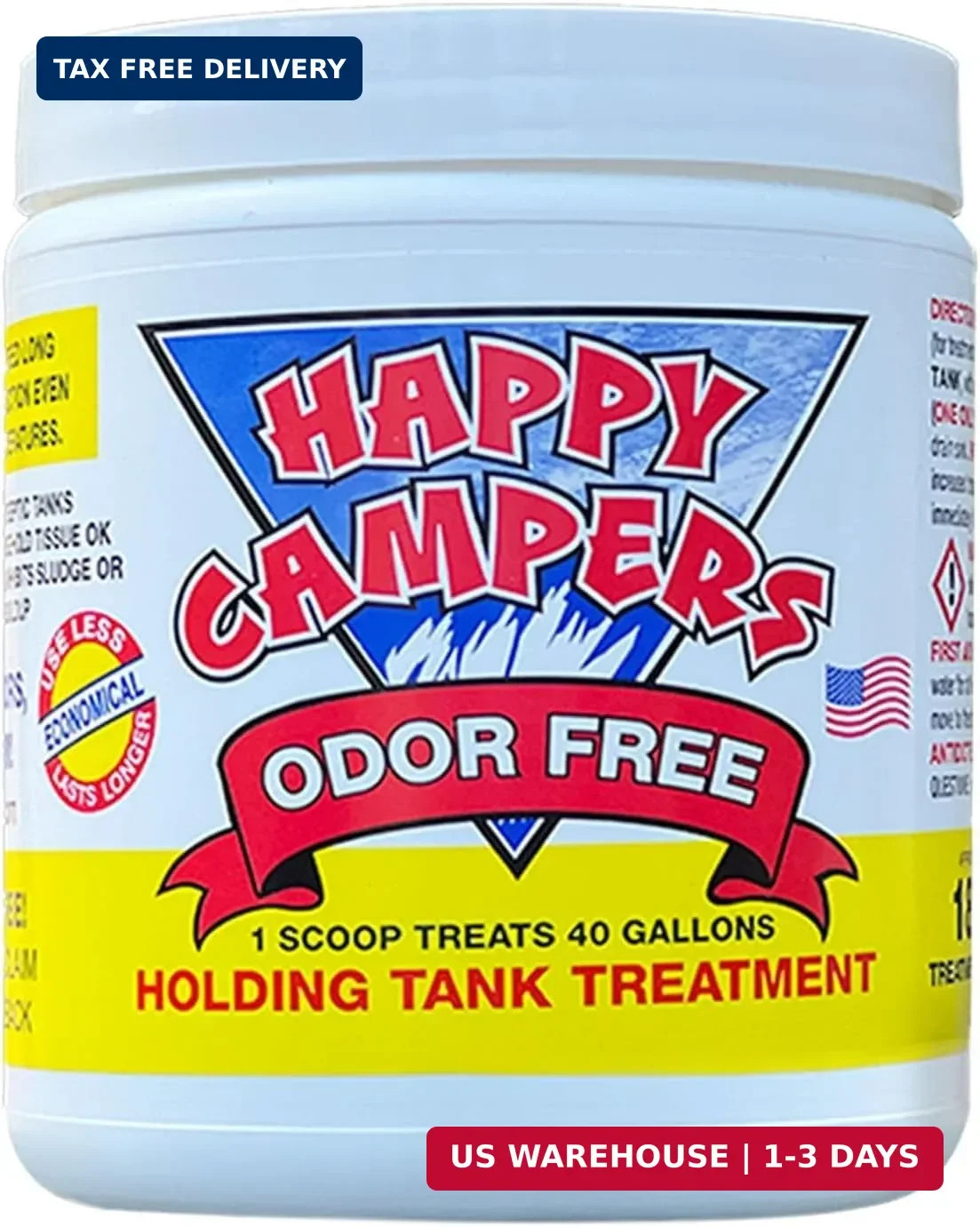 Happy Campers RV Toilet Treatment & Holding Tank Treatment – Controls Odors, Hel