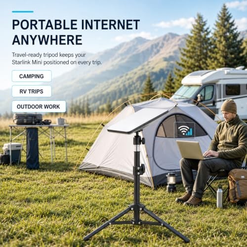 Starlink Mini Tripod – 360° Adjustable Metal Stand – Portable Tripod