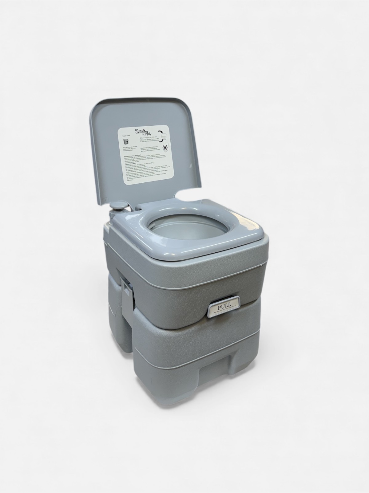 U.S. Camping Supply Portable Toilet with Carry Bag, 5.3 Gallon Waste Tank