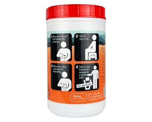 Portable Deodorizing Waste Treatment Powder – Gelling Powder for Camping, Travel