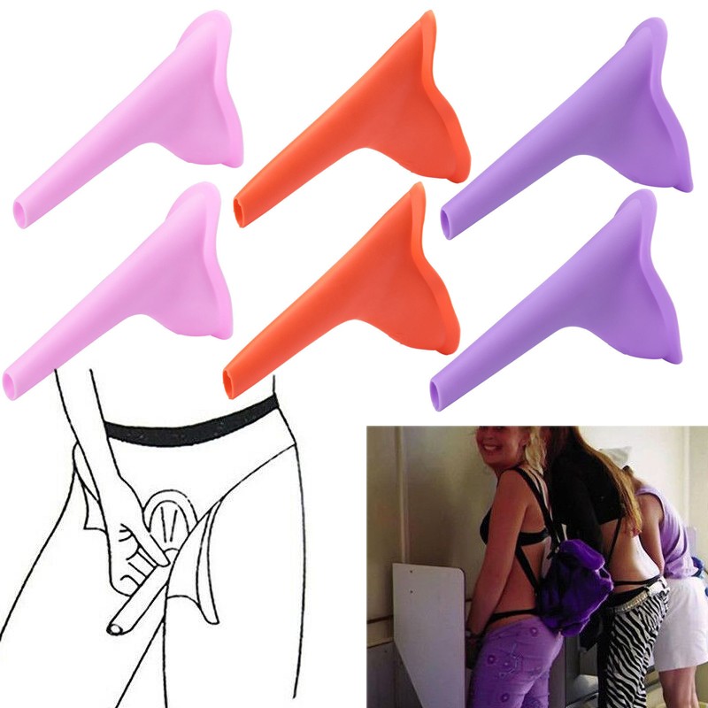 3-30PCS Reusable Silicone Portable Urinal Women Female Travel Urinal Camping