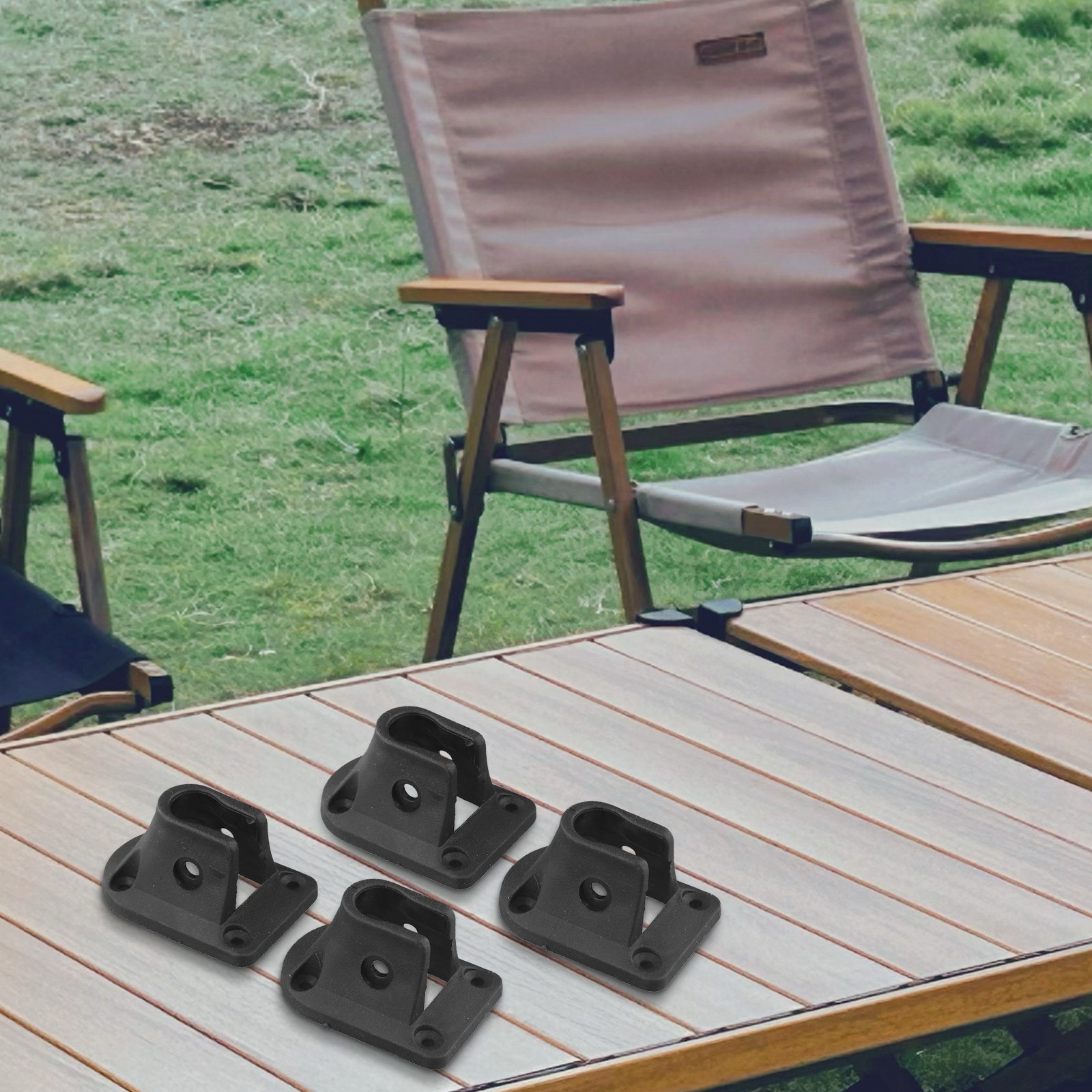 Sturdy PP Material Folding Table Leg Brackets for Camping Furniture Repair