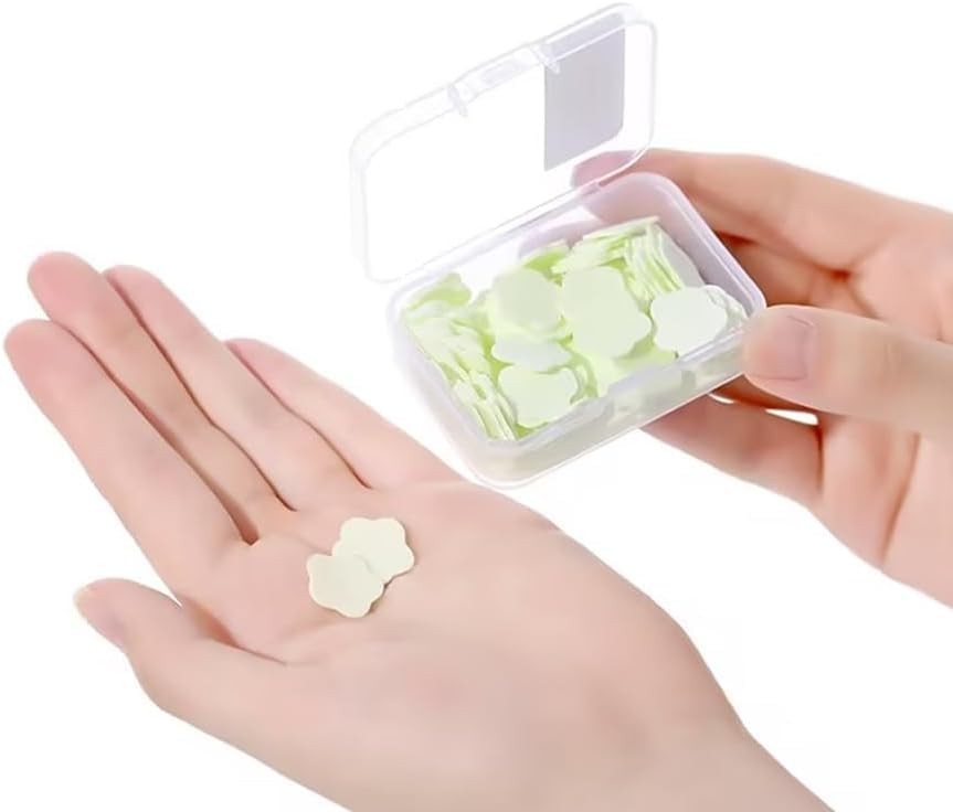 300pcs Portable Hand Washing Soap Sheets, Scented Mini Soap Sheets, Disposable