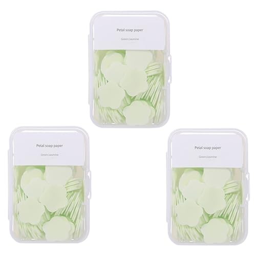 300pcs Portable Hand Washing Soap Sheets, Scented Mini Soap Sheets, Green