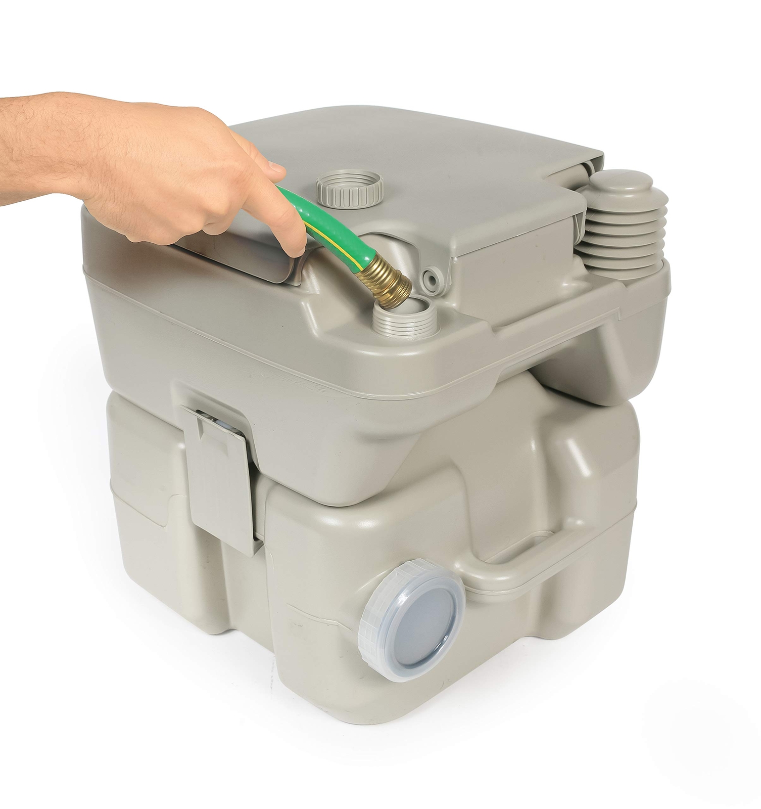 5.3 Gallon Portable Travel Toilet for Camping RV Boating with Odor Locking Tank