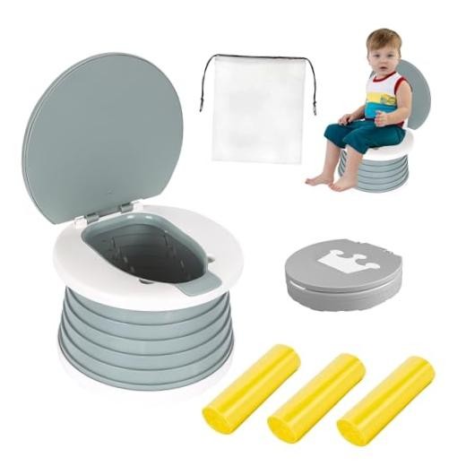 portable, foldable potty seat for toddler, Training Toilet Seat Small Gray